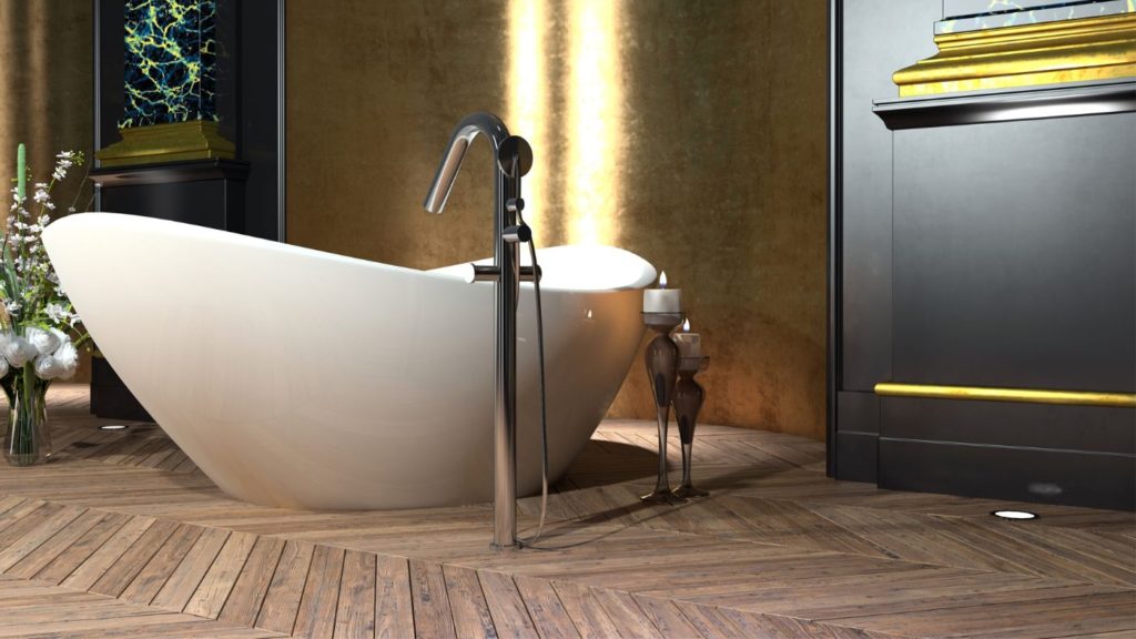 Engineered Wood Flooring bathroom